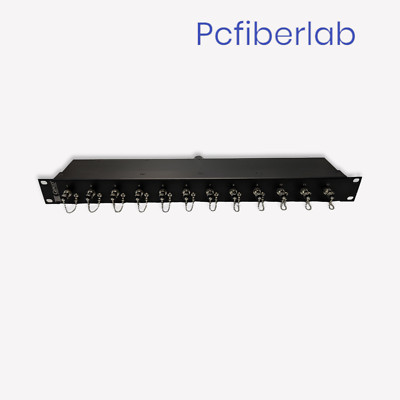 GEPCO FS1-12ST Feed-Through 1 RU fiber optic chassis with 12 ST connectors