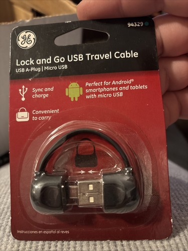 GE LOCK-AND GO USB Travel Cable 94329 Fast Shipping Let’s Make A Deal Today