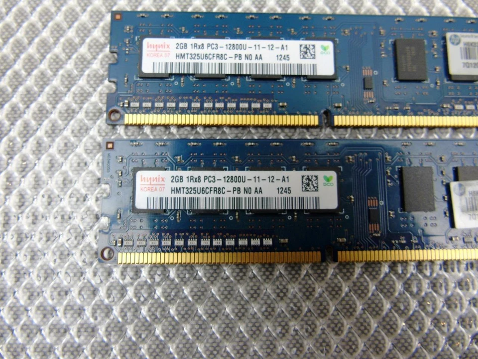 4GB (2 x 2GB) - Compaq 4000 SFF 6300 MT RAM PC3-10600U DDR3 - HMT325U6EFR8C-PB - Image 2 of 4