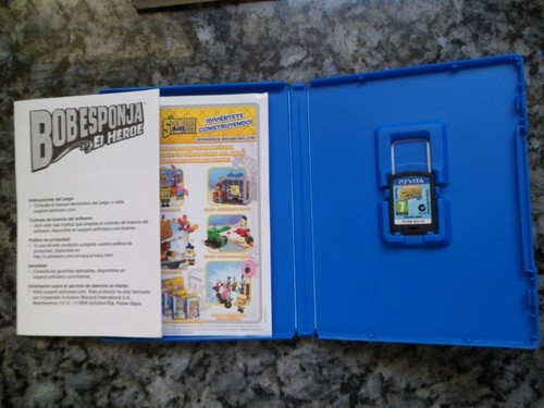 SpongeBob HeroPants PS Vita Bob Esponja El Héroe Nickelodeon castellano english - Imagen 5 de 7