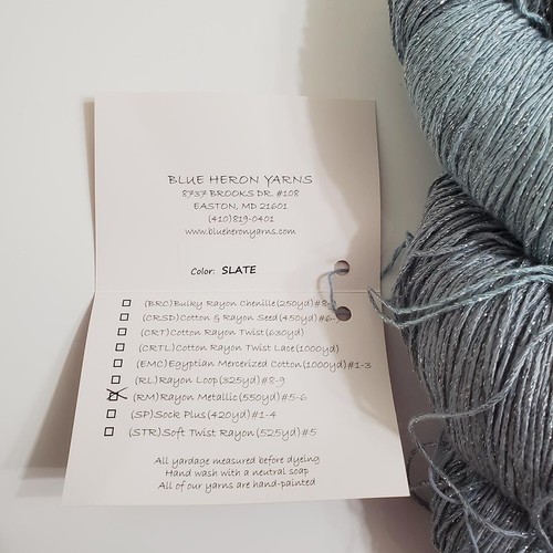 Blue Heron Yarns Rayon Metallic Slate 550yd Hand-Painted 8.1 oz - Picture 3 of 6