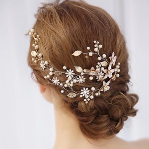 Wedding Hair Comb Pin Ornaments Flower Leaves Decor Handmade Hair