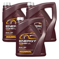 3X5 Liter Mannol Energy Combi Ll 5W-30 MotoröL MN7907 Api Sn Acea C3