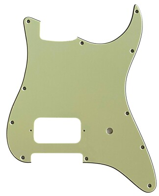 New 3Ply Guitar Pickguard Fits Stratocaster Start Single Humbucker,Vintage Green