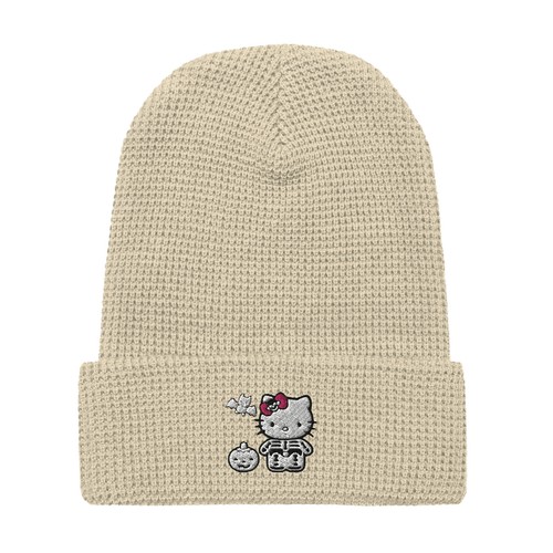 Hello Kitty Halloween Skelett - Premium Waffelmütze - Bild 8 von 8