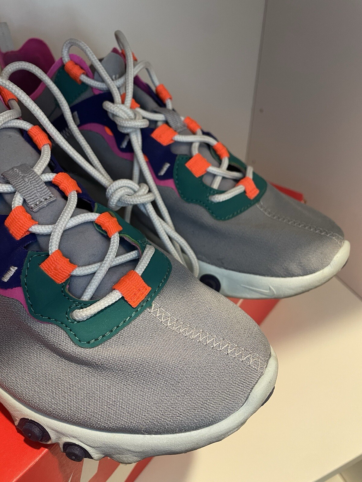 Authentic Nike React Element 55 Grey Multi-Color … - image 9