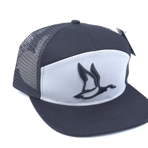 Roost Waterfowl Hat SnapBack Mesh Adjustable Black/Grey New W/Tags - Picture 2 of 4