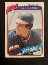1980 Topps Baseball Card #700 Rod Carew California Angels All-Star HOF Ex