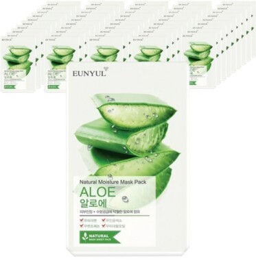 EUNYUL Natural Moisture Face Aloe Mask Pack 50 Sheets