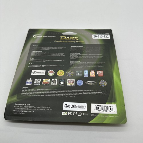 TEAMGROUP Dark 16 GB (2 x 8 GB) DDR3-1600 CL9 Memory - Picture 4 of 4