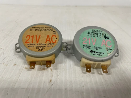 GE Microwave Turntable Motor, 2.5/3RPM (SET OF 2)   WB26X10038  BY36P1A3  ASMN