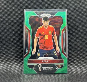 Pedri Green Wave 2022 Prizm Fifa Road To World Cup Qatar 2022 #226 SPAIN SP CARD