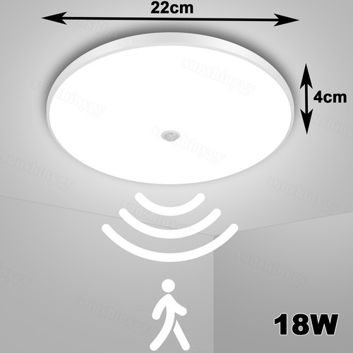 Lámpara de techo LED con detector de movimiento Lámpara de sensor 360° Lámpara de techo Lámpara de pasillo DE - Imagen 16 de 19