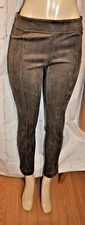 Andrew Marc Soft Faux Suede Pull-On Skinny Pants Sz s Taupe