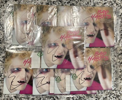 Ed Sheeran Bad Habits Auto Signed CD Single BRAND NEW SEALED w/COA
