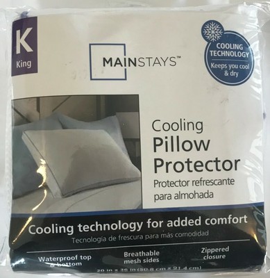 mainstays cooling pillow protector