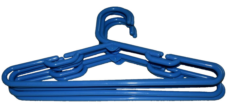Children's clothing hangers (5), light blue, EXCELLENT condition