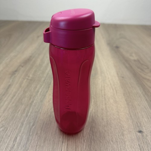 Tupperware Eco Drink Bottle Flip Lid 500ml Brand New Fuschia Pink - Picture 2 of 3