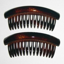 Hair Side Comb Fashion Updo Styling Wide Short Small Prong Teeth Made in France