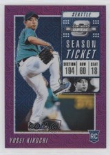 2019 Chronicles Contenders Optic Purple Mojo Prizm 33/75 Yusei Kikuchi #6 0t2