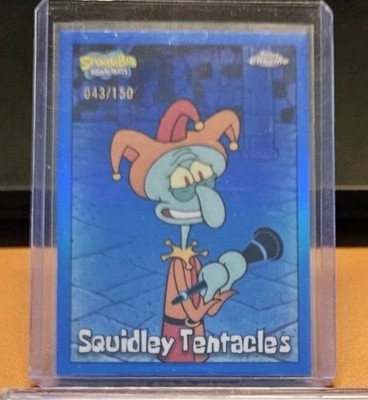 SQUIDLEY TENTACLES 2025 TOPPS CHROME SPONGEBOB SQUAREPANTS BLUE REF #/150 #12
