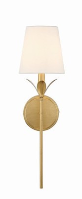Antique Gold One Light Wall Sconce from the Broche Collection