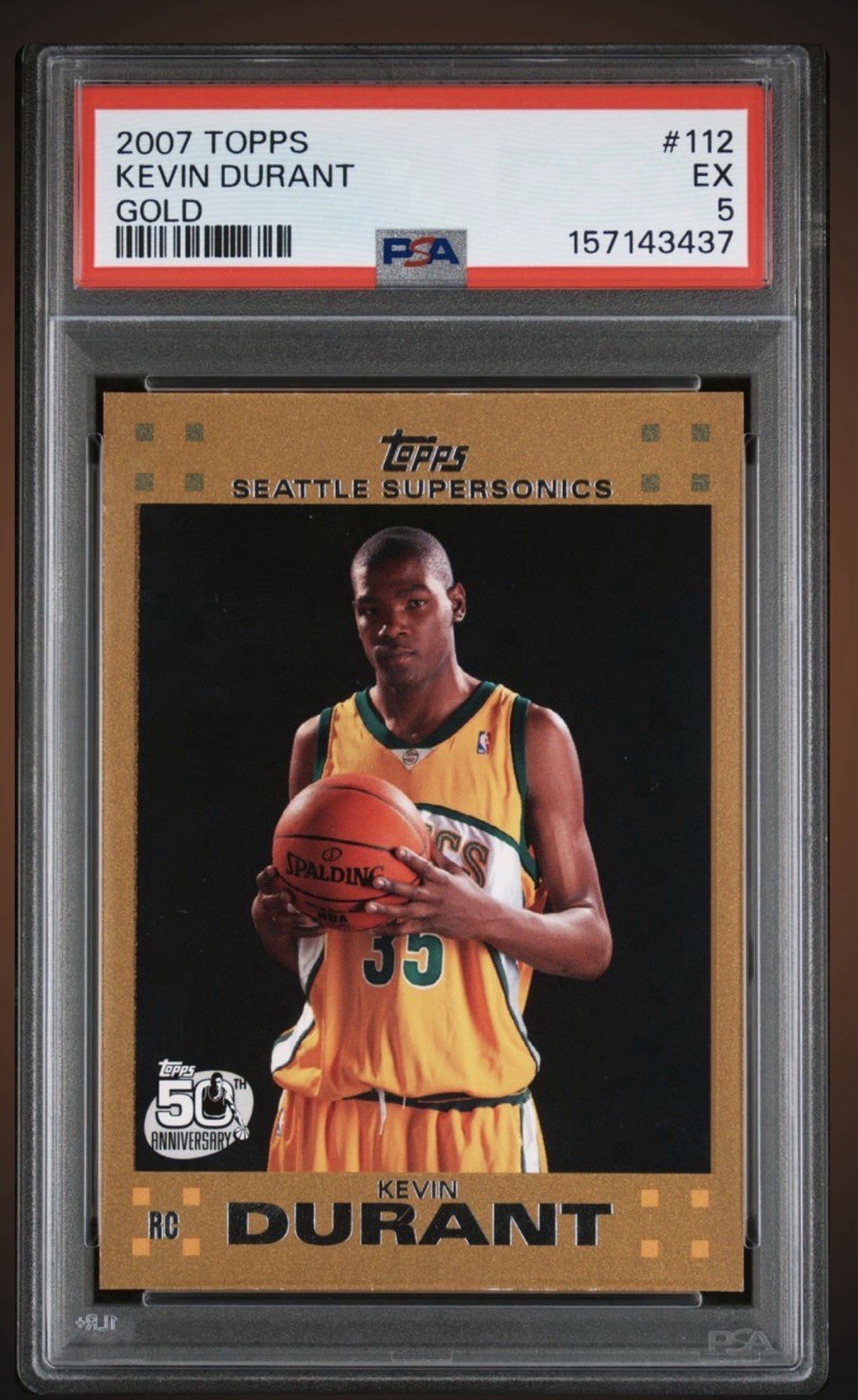 2007-08 Topps - Kevin Durant #112 Gold /2007 (RC)
