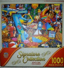 MasterPieces Flashbacks "Beach Time Flea Market" 1000-piece jigsaw puzzle....