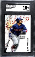 2022 Topps Pristine #15 Jose Ramirez SGC 10 Gem Mint Refractor