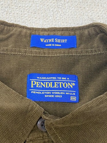Pendleton Wayne Shirt Button Up Shirt Men’s XXL Corduroy - Picture 2 of 6
