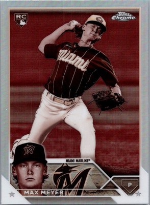 2023 Topps Chrome - Max Meyer #144 SEPIA REFRACTOR (RC) Marlins