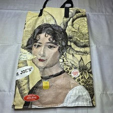 TRADER JOE'S Reusable Tote Bag Crew Members Joni  Jolene Limited Edition 6 Gal