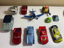 Disney Cars Diecast  Plastic Toy Car Lightning McQueen Lot of 11