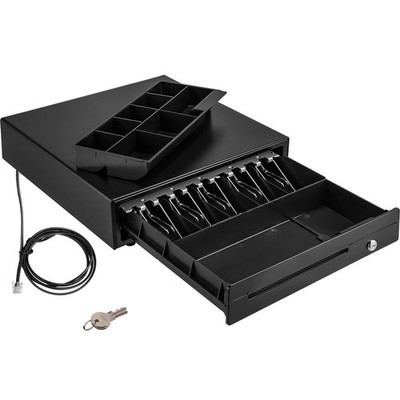 Uimoso 16'' Cash Drawer for POS Systems with 3 Unlocking Modes and RJ11/RJ12