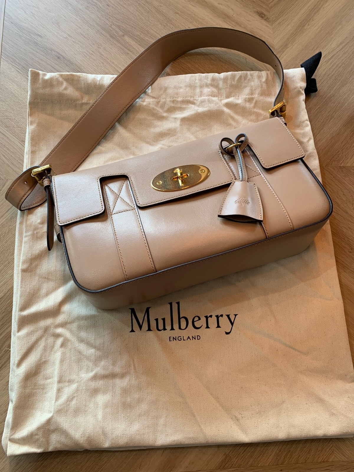 mulberry east west bayswater bag in clay colour