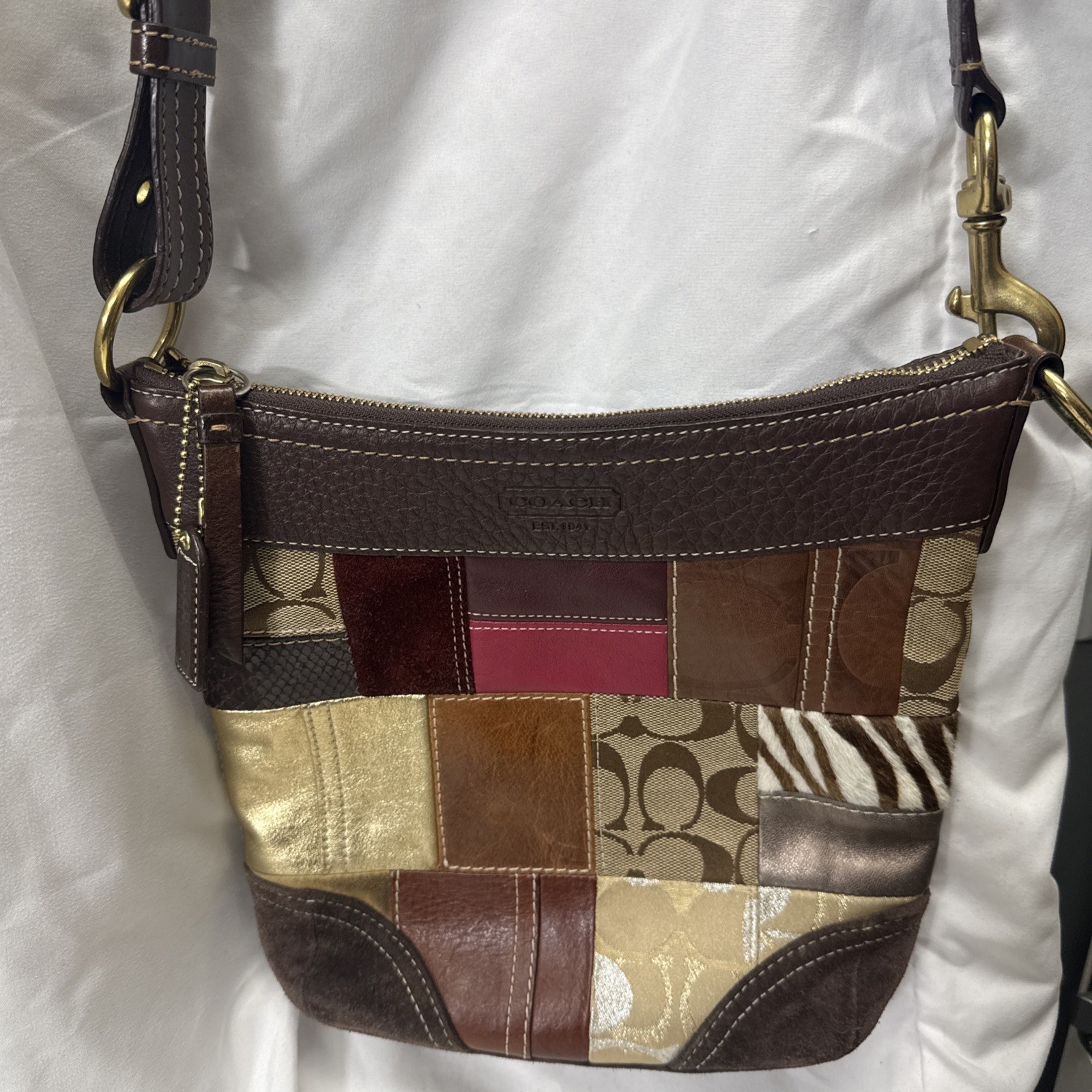 Coach Patchwork Crossbody/Shoulder Bag Vintage Y2K - image 3