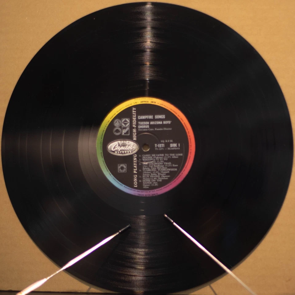 TUSCON ARIZONA BOYS CHORUS - CAMPFIRE SONGS- Vinyl LP - Capitol - 1959 - VG 3124 - Image 2 of 4
