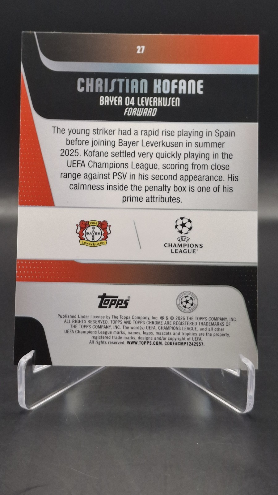 2025-26 Topps Chrome Sapphire UEFA Soccer Rookie Lot 4x Junyent Hofane Tape Djig view 7