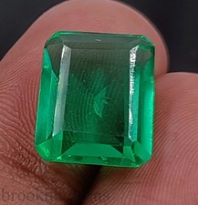 8.90 Carat Natural Green Emerald Loose Gemstone EGL Certified 19x11 mm "5NSK