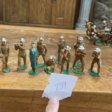 Vintage Lead Toy Soldier Infantry Figures Set Collectible Boys  Girls