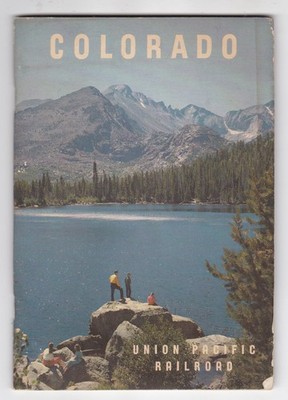 UNIION PACIFIC RAILROAD COLORADO ESTES PARK Advertising Brochure MAPS VAIL SKI