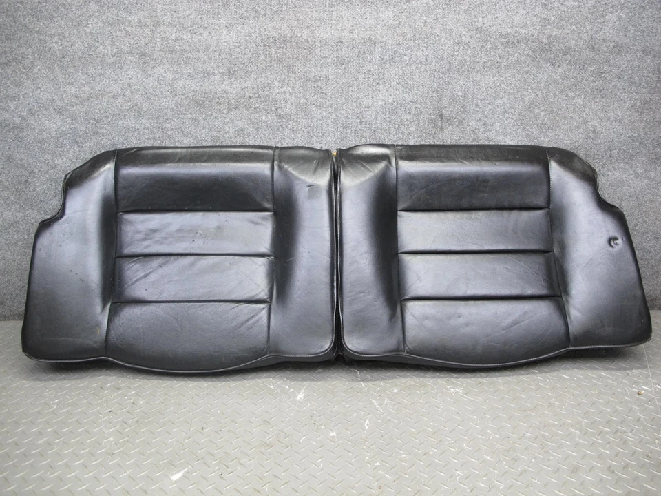 86-89 VOLKSWAGEN SCIROCCO MK2 ASIENTO TRASERO COJÍN INFERIOR CUERO NEGRO OEM Foto 3 de 4