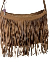 Boho Fringe Crossbody Bag Western Chic, suede fringe W166