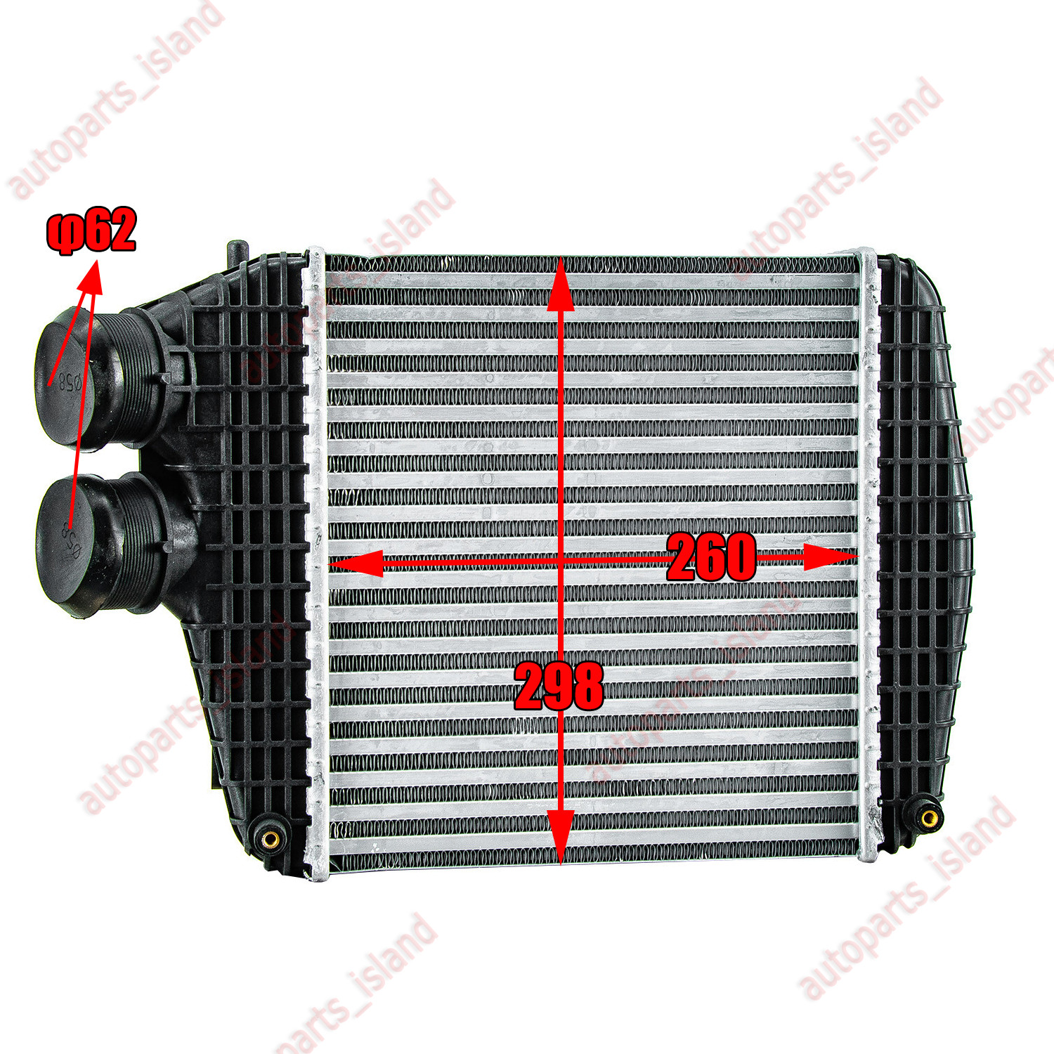 670009834 Left Side Intercooler Fits Maserati Ghibli Quattroporte Levante 14-20