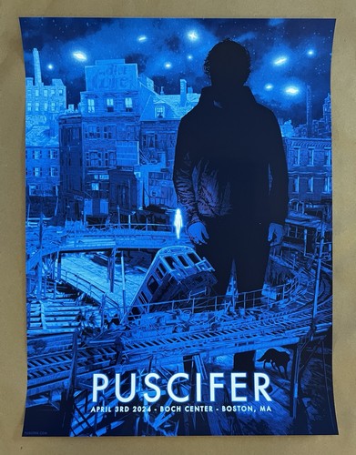 *Puscifer Boston MA 4.3.2024 Boch Center AP Poster von Daniel Danger* - Bild 1 von 2