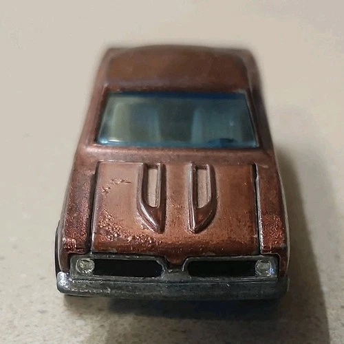 Hot Wheels Redlines Pontiac 1:64 Diecast Car Brown 1968 Vintage