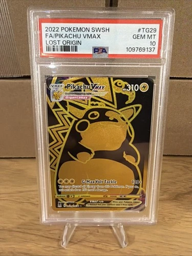 Pikachu VMAX (Secret) TG29/TG30 Swsh11: Lost Origin Trainer Gallery Holo PSA 10