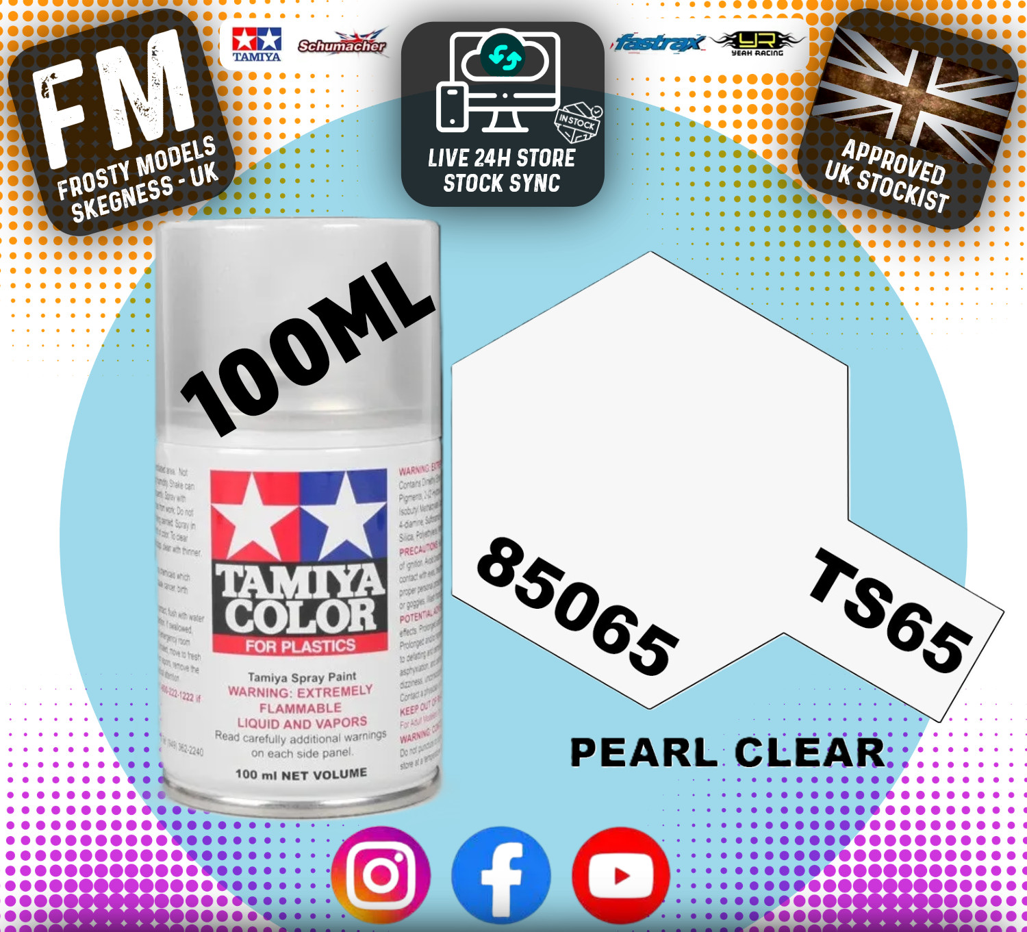TAMIYA - TS SPRAY PAINT - Ts65 Pearl Clear
