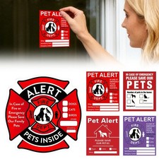 Pet Inside Sticker,UV Fade Resistant Inside Fire Rescue Sticker,Alert In Case