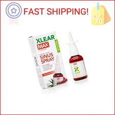 Xlear MAX Saline Nasal Spray, Natural Formula with Xylitol, Capsicum and Aloe, N